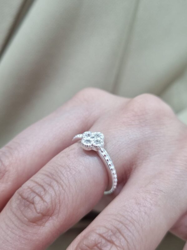 ANILLO de plata rodinada modelo ""OLBIA"