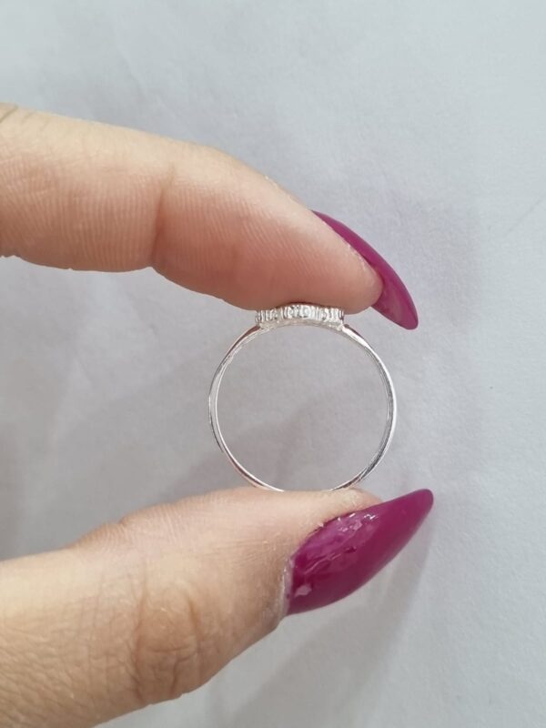 ANILLO de plata rodinada modelo "TREBOL" - Image 6