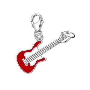 DIJE DE PLATA LINEA MONONA MODELO GUITARRA ELECTRICA
