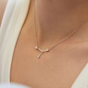 CONSTELACIÓN de plata signo "CÁNCER"