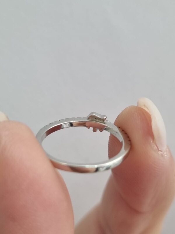 ANILLO de plata rodinada modelo "Manito" N°11 - Image 4