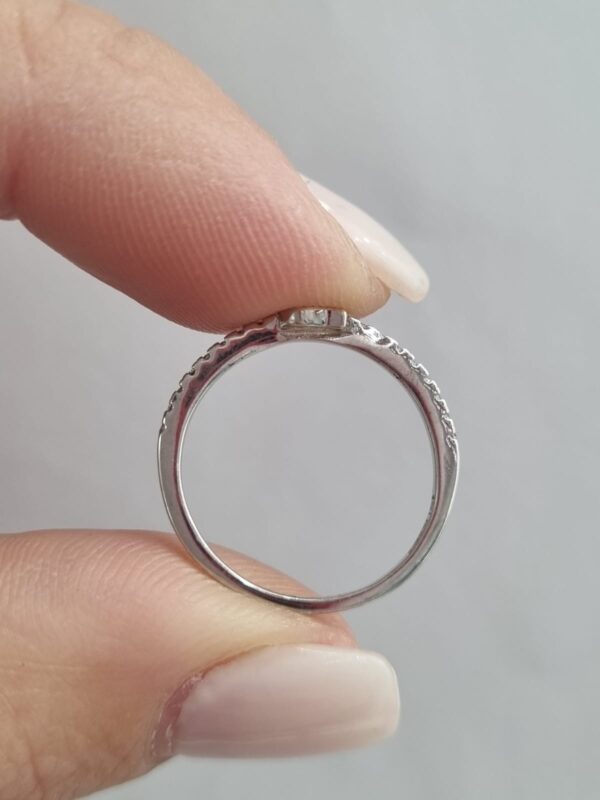 ANILLO de plata rodinada modelo "Manito" N°11 - Image 5