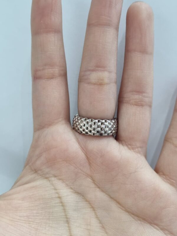 ANILLO de plata rodinada con piedra engarzada N17 - Image 7