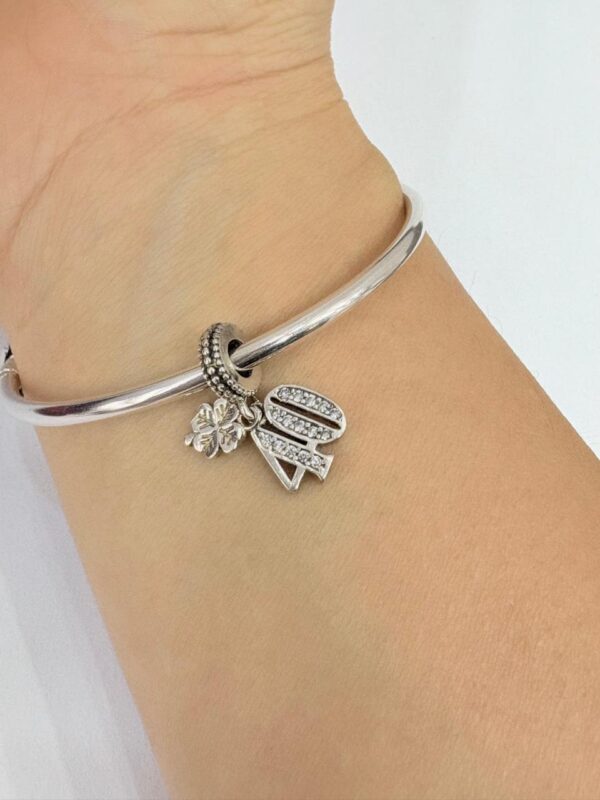 CHARMS de plata "Trebol con 40" - Image 5