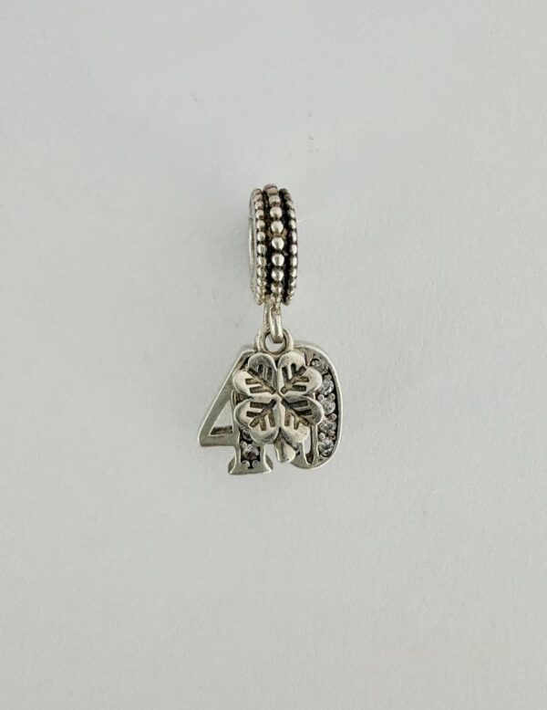 CHARMS de plata "Trebol con 40" - Image 6