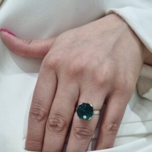 ANILLO de plata con cristal europeo N16