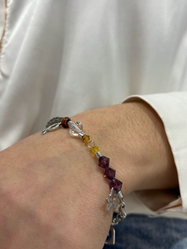PULSERA de plata con cristal europeo modelo LA VIDA DE JESÚS - Image 2