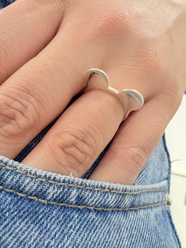ANILLO de plata rodinada modelo "Mickey Mouse"  N°11