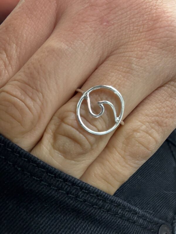 ANILLO de plata modelo "OLA"