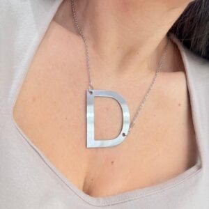 CONJUNTO DE ACERO DISEÑO CADENA CON INICIAL "D"