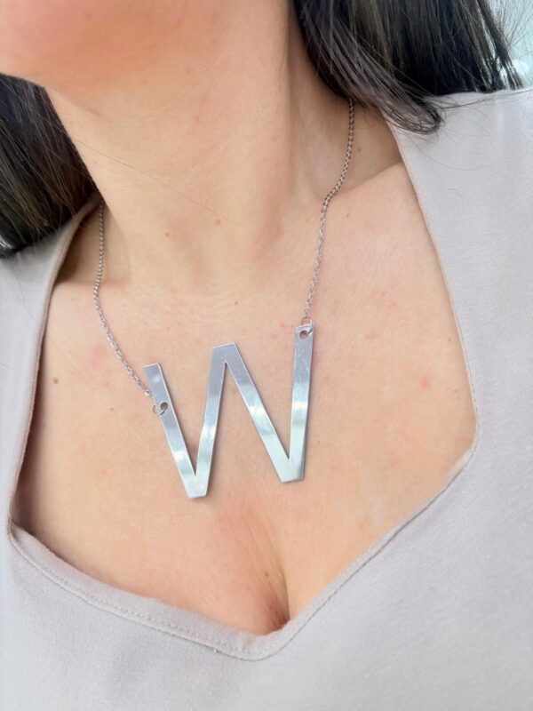 CONJUNTO DE ACERO DISEÑO CADENA CON INICIAL "W"