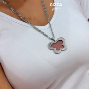 CONJUNTO de acero diseño doble cadena con MARIPOSA