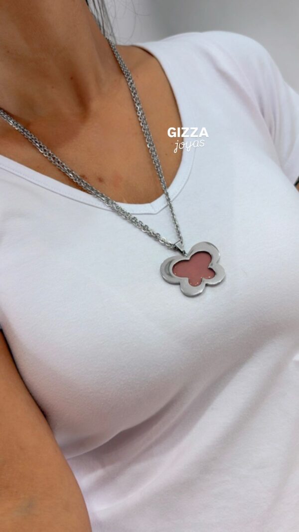 CONJUNTO de acero diseño doble cadena con MARIPOSA