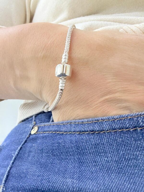 PULSERA de plata modelo espiga de 19cm