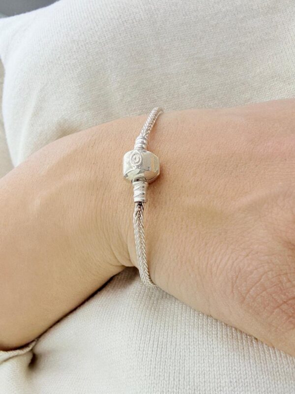 PULSERA de plata modelo espiga de 19cm - Image 2