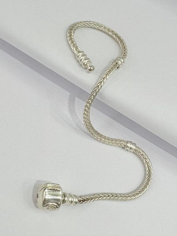 PULSERA de plata modelo espiga de 19cm - Image 3