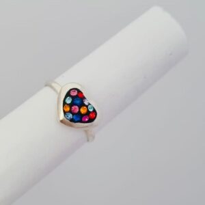 ANILLO de plata diseño "CORAZÓN"  N°13