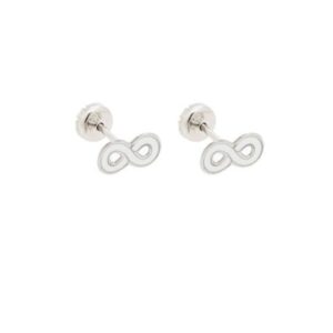 AROS de acero diseño infinito color blanco