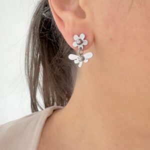 AROS DE ACERO MODELO LIBÉLULA COLGANTE