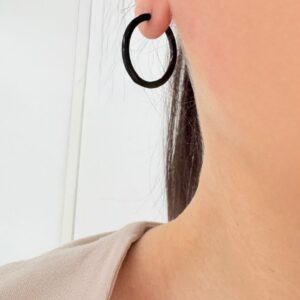 AROS DE ACERO NEGRO MODELO CUBANOS 2CM