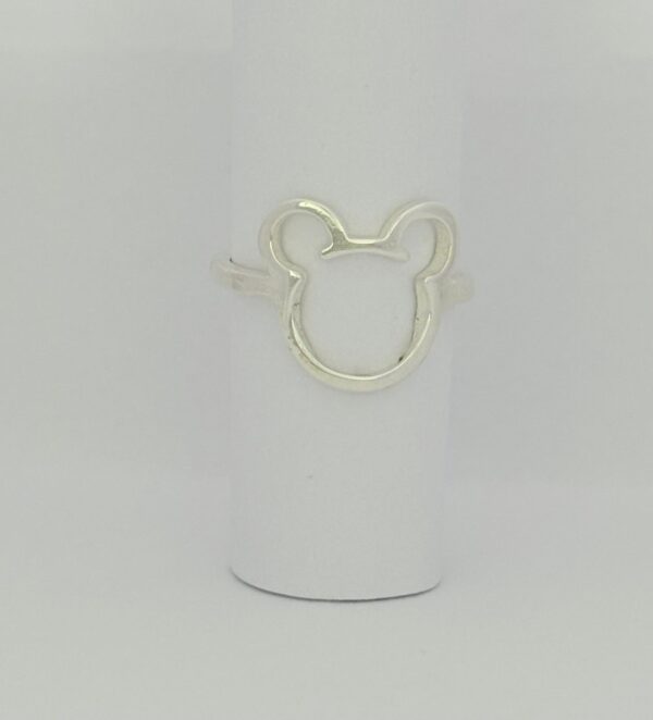 ANILLO de plata modelo "Mickey Mouse" ajustable