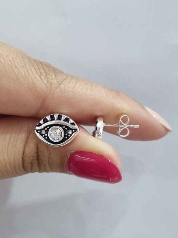 AROS DE ACERO BLANCO MODELO OJO - Image 2