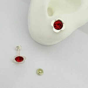 AROS de acero blanco con sistema de cierre abridor diseño FLOR