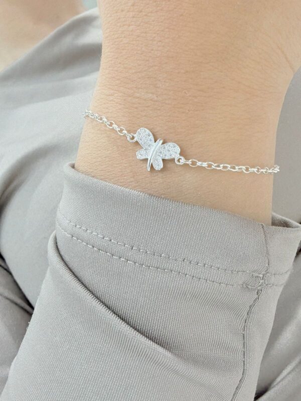 PULSERA de plata diseño "MARIPOSA"