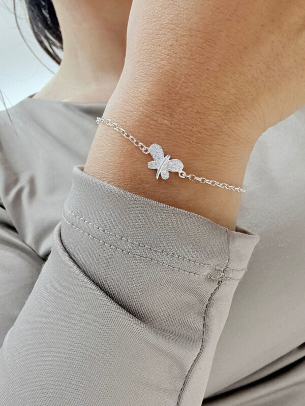 PULSERA de plata diseño "MARIPOSA" - Image 3