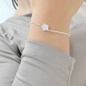 PULSERA de plata diseño "FLOR"