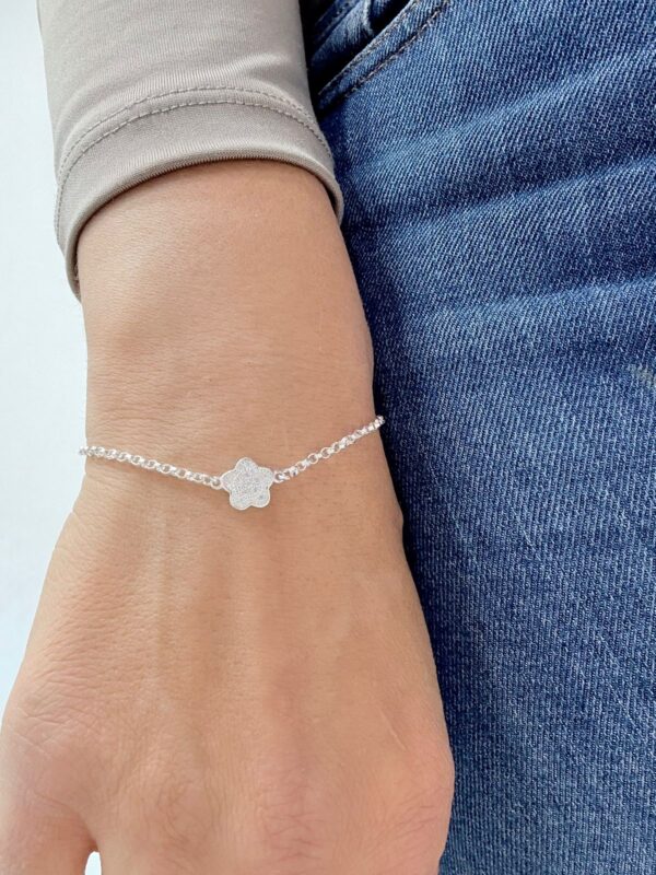 PULSERA de plata diseño "FLOR" - Image 2