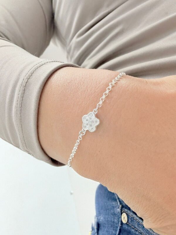 PULSERA de plata diseño "FLOR" - Image 3