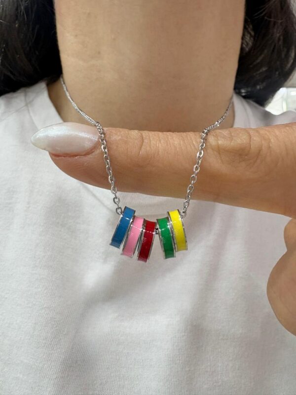 CONJUNTO de acero diseño "DONAS MULTICOLOR"