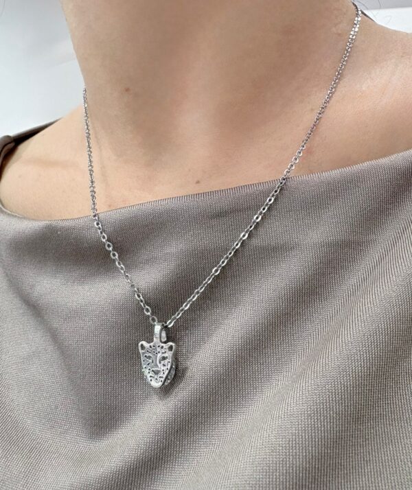 CONJUNTO de acero diseño PANTERA con piedra - Image 2