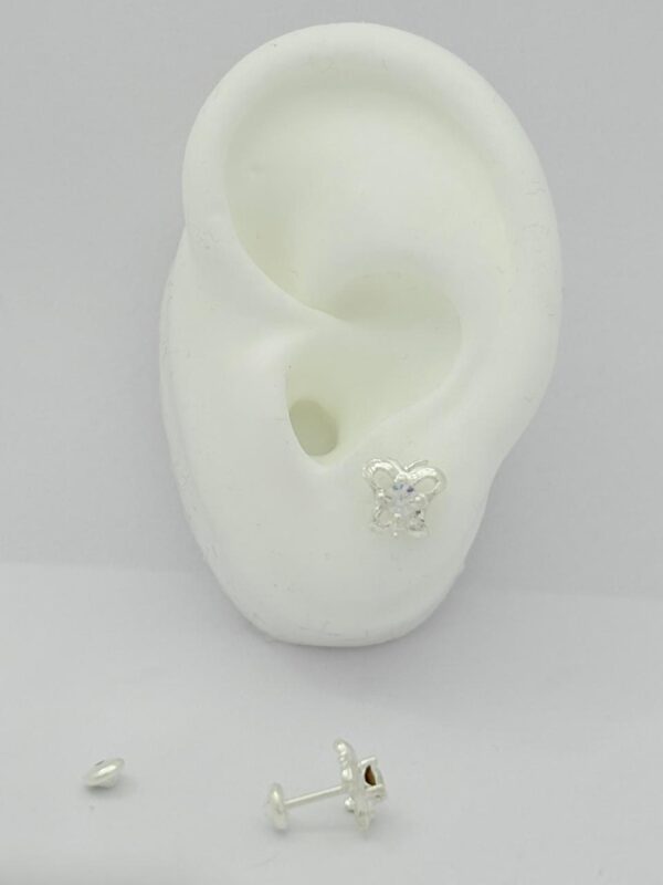 AROS de acero blanco con sistema de cierre abridor diseño MARIPOSA - Image 2