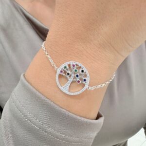 PULSERA de plata con ÁRBOL DE LA VIDA