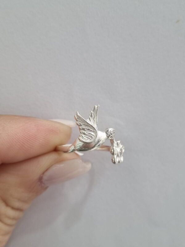 ANILLO de plata diseño "COLIBRI"  N°13 - Image 2