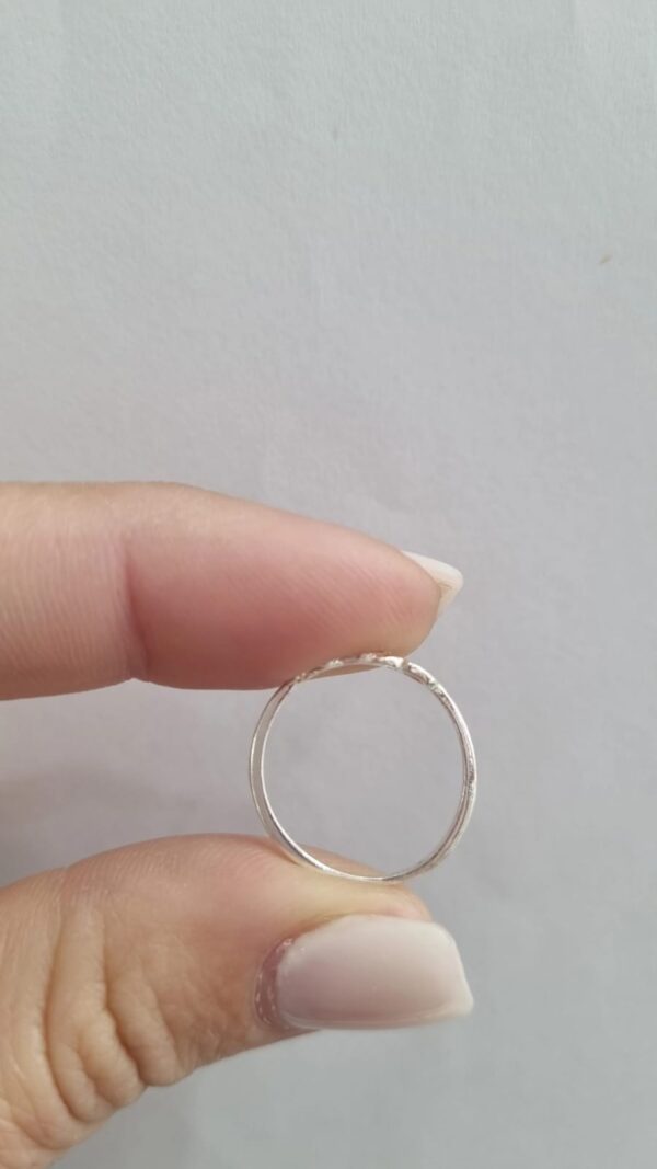 ANILLO de plata diseño "Corazones calados"  N°11 - Image 5