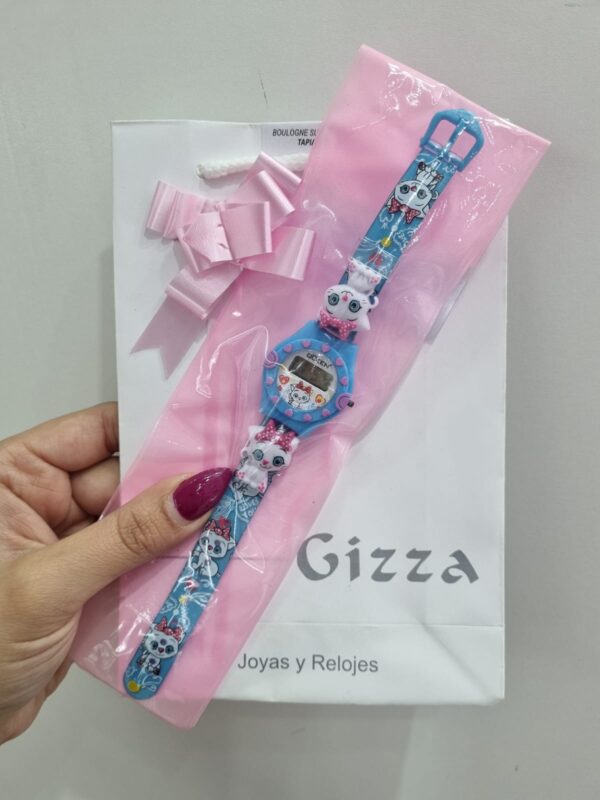 RELOJ PARA NIÑA linea DIGITAL diseño "GATITO"