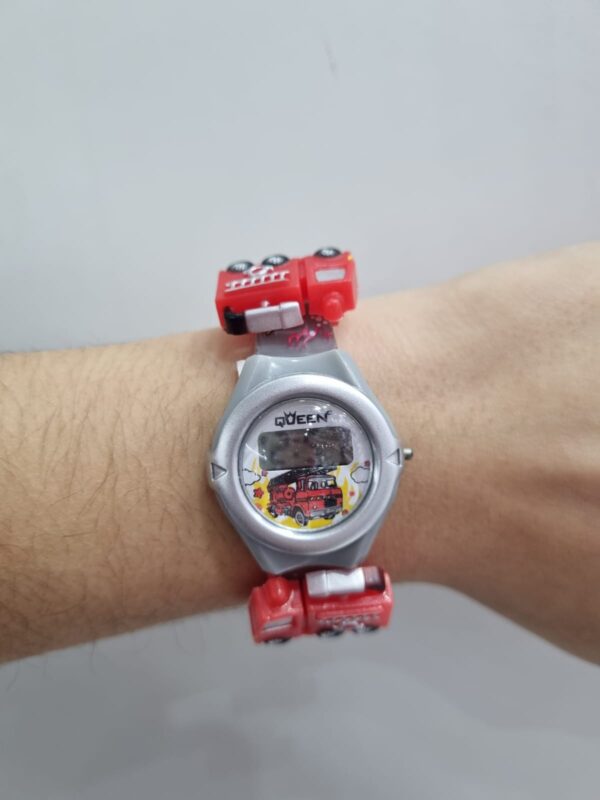 RELOJ PARA NIÑO linea DIGITAL diseño "CAMION DE BOMBERO" - Image 2