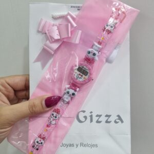 RELOJ PARA NIÑA linea DIGITAL diseño "GATITO"