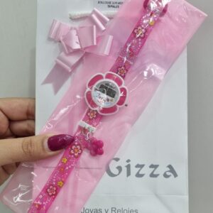 RELOJ PARA NIÑA linea DIGITAL diseño "FLOR"