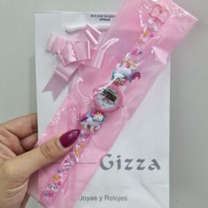 RELOJ PARA NIÑA linea DIGITAL diseño "UNICORNIO"