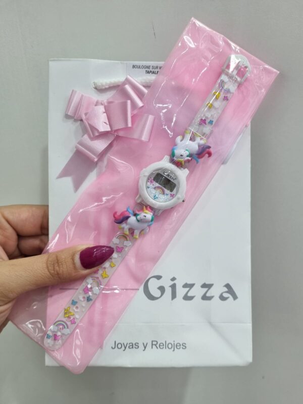 RELOJ PARA NIÑA linea DIGITAL diseño "UNICORNIO"