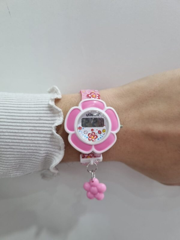 RELOJ PARA NIÑO LINEA DIGITAL CON FLOR - Image 2