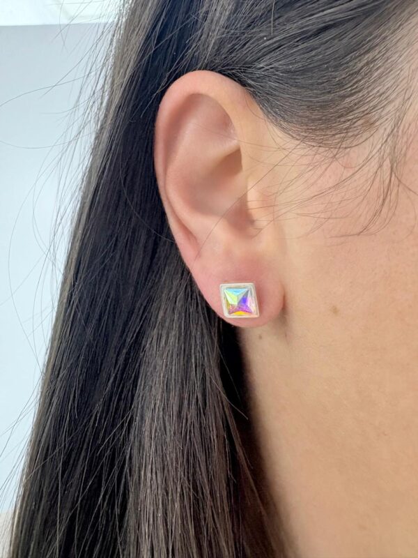 AROS DE ACERO BLANCO MODELO CUADRADOS