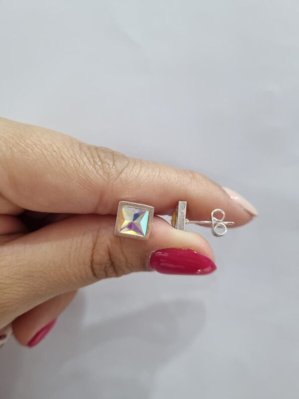 AROS DE ACERO BLANCO MODELO CUADRADOS - Image 2