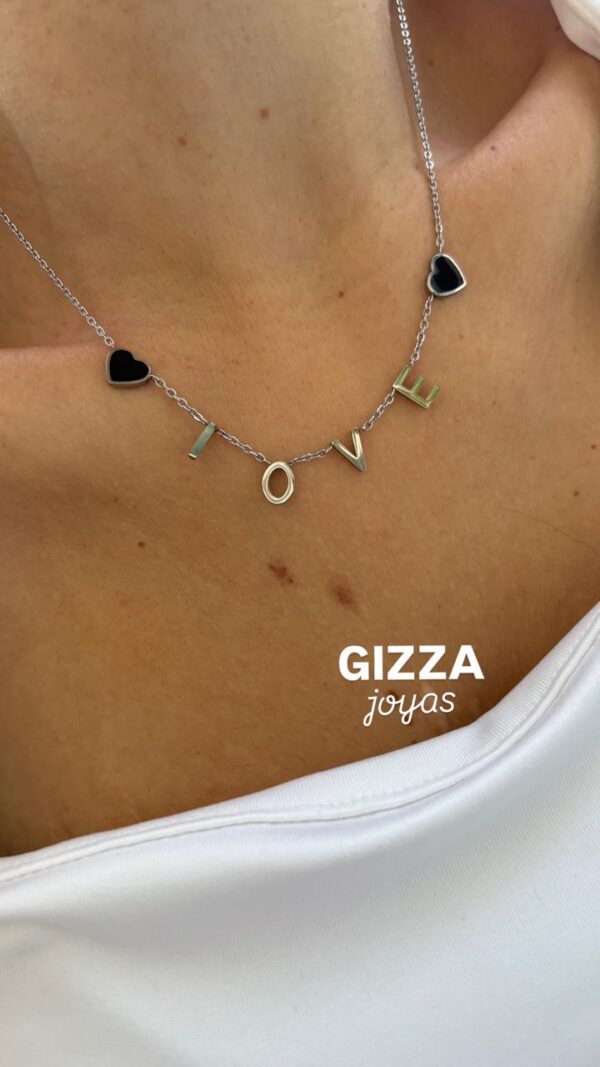 CONJUNTO de acero diseño "LOVE" - Image 3