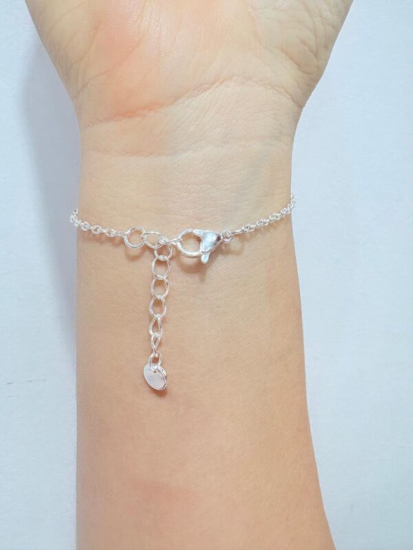 PULSERA de acero blanco diseño centro CUADRADO - Image 2