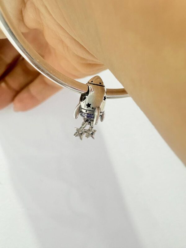 CHARMS de plata "COHETE ESPACIAL"